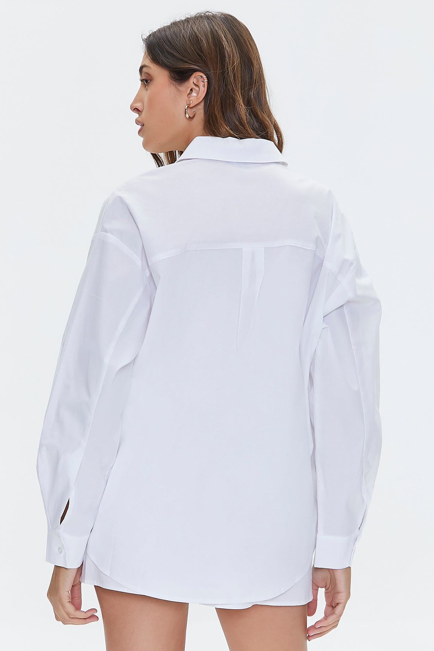 CAMISA OVERSIZED DE POPELINA