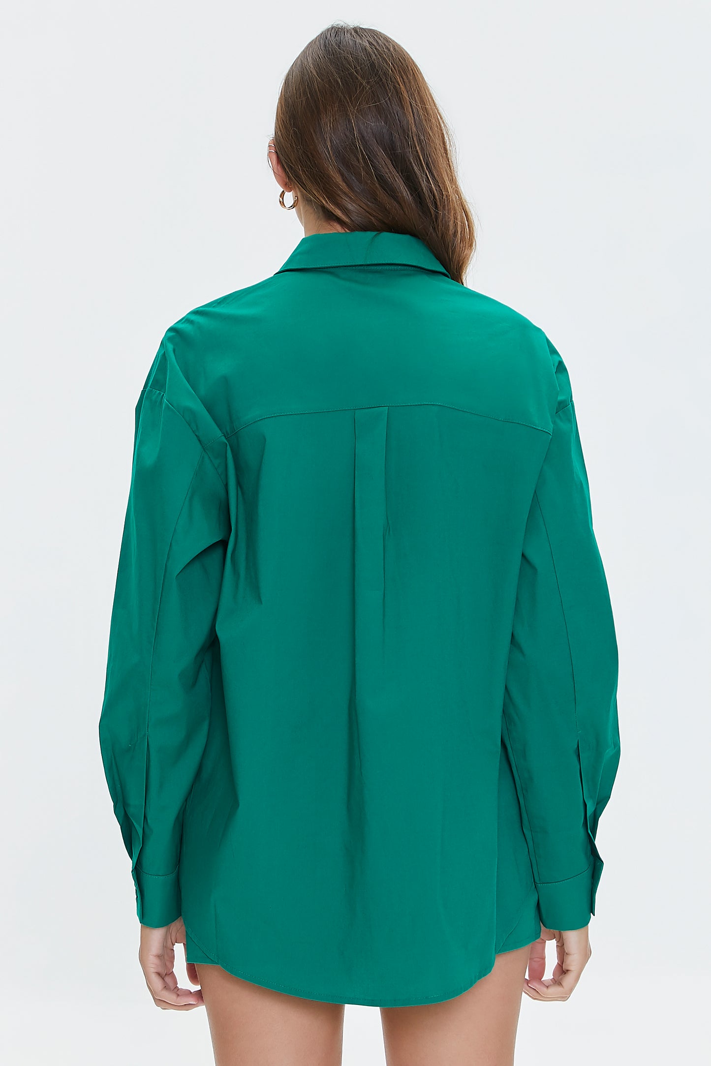 CAMISA OVERSIZED DE POPELINA