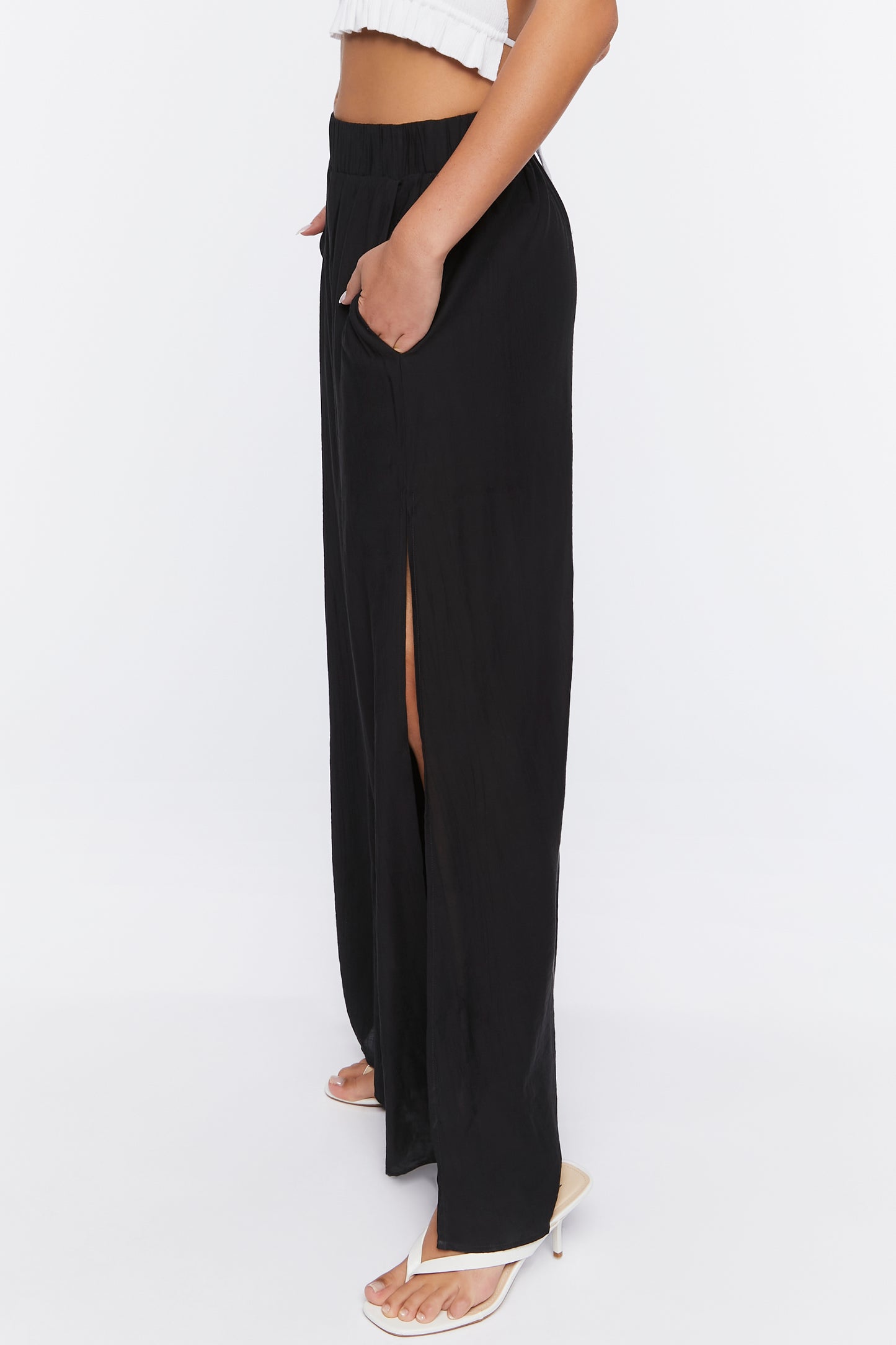 PANTALONA WIDE-LEG CON ABERTURA