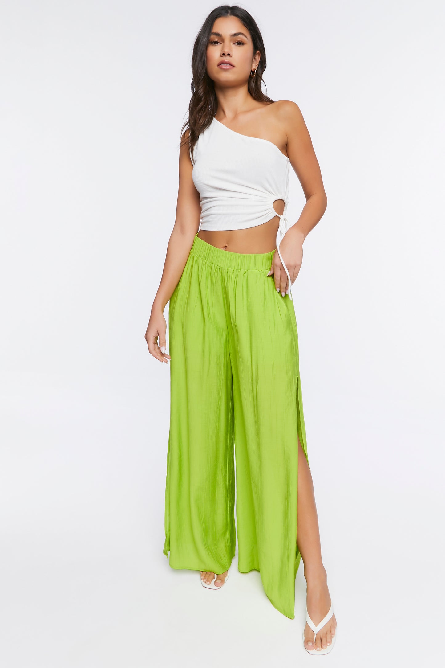 PANTALONA WIDE-LEG CON ABERTURA