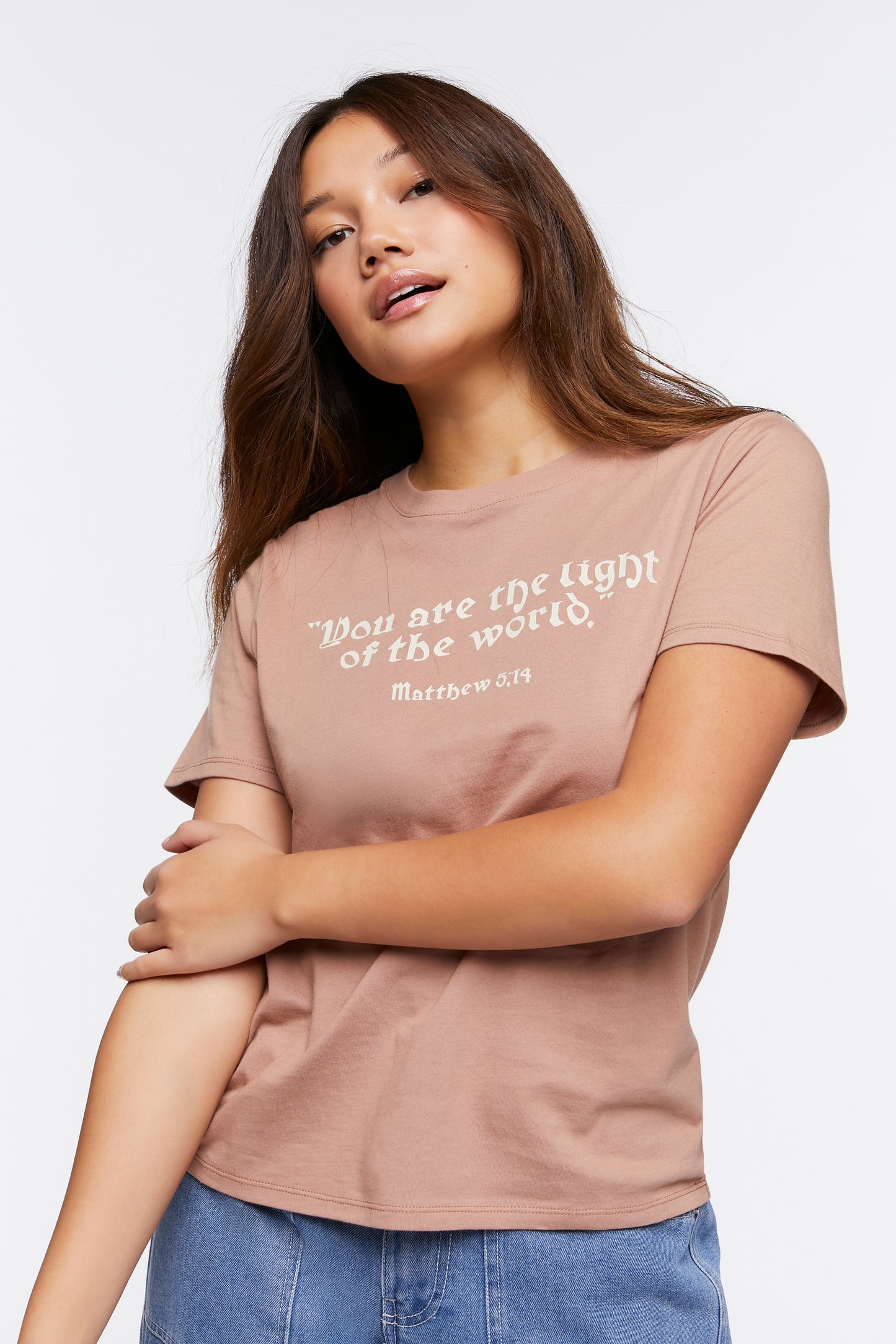 POLERA LOGO "YOU ARE THE LIGHT OF THE WORLD"