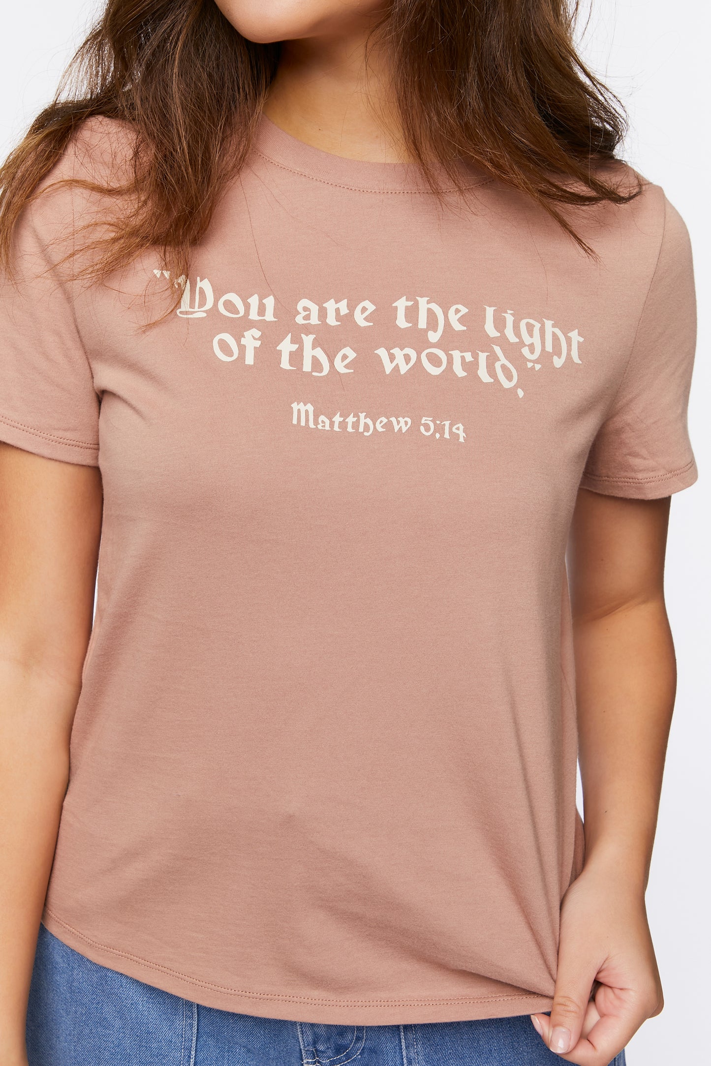POLERA LOGO "YOU ARE THE LIGHT OF THE WORLD"