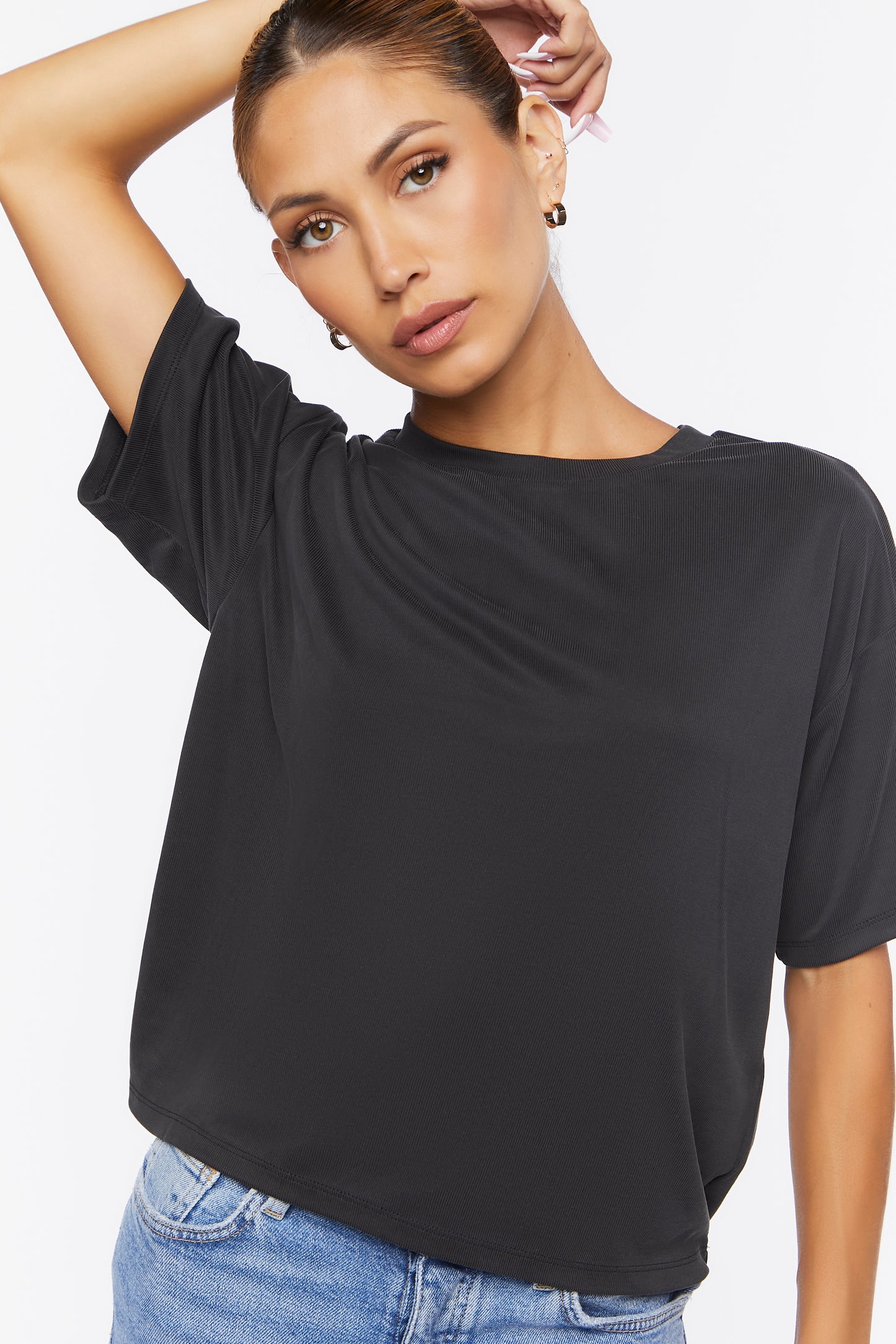 POLERA OVERSIZED ACANALADA