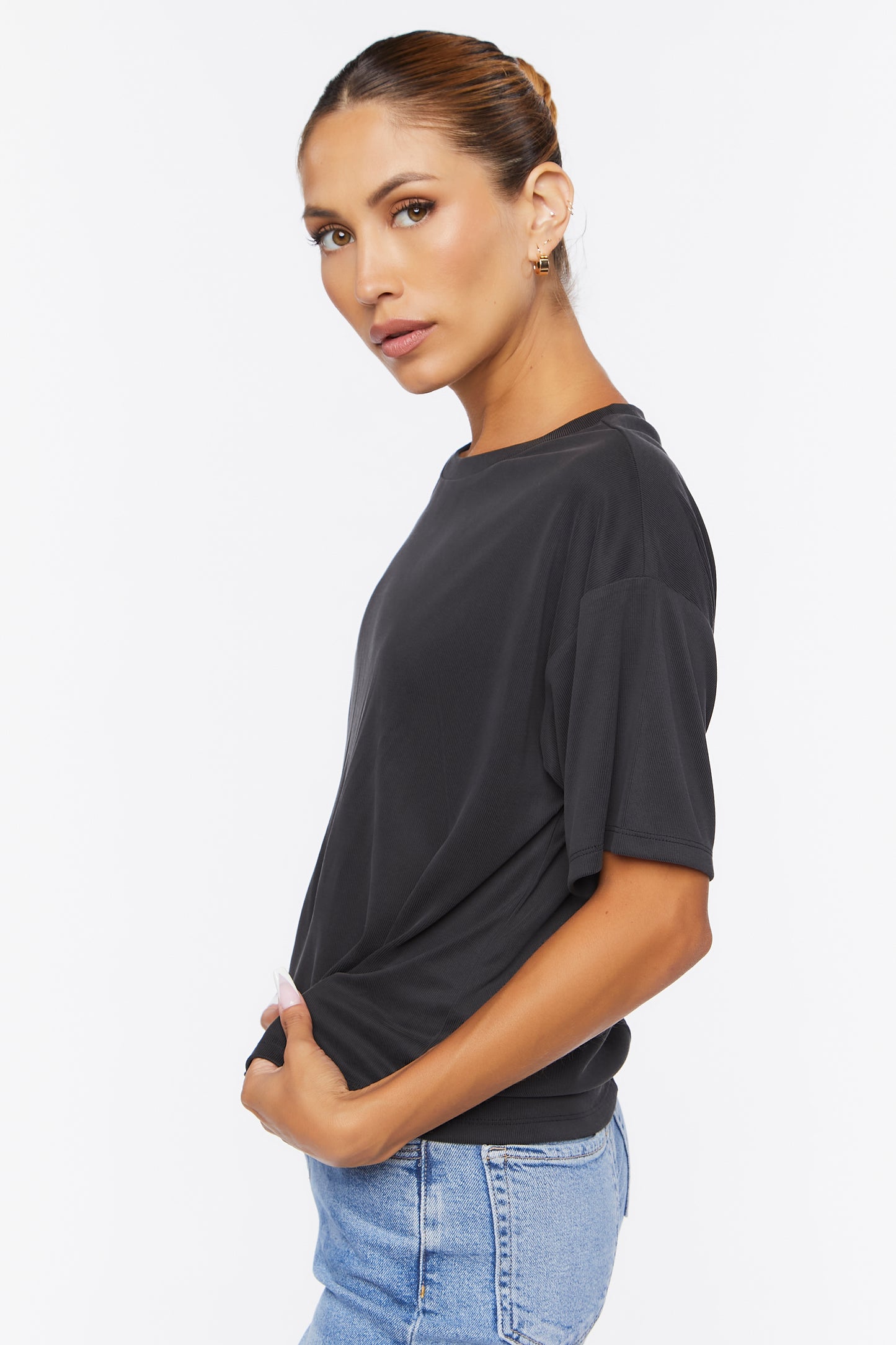 POLERA OVERSIZED ACANALADA