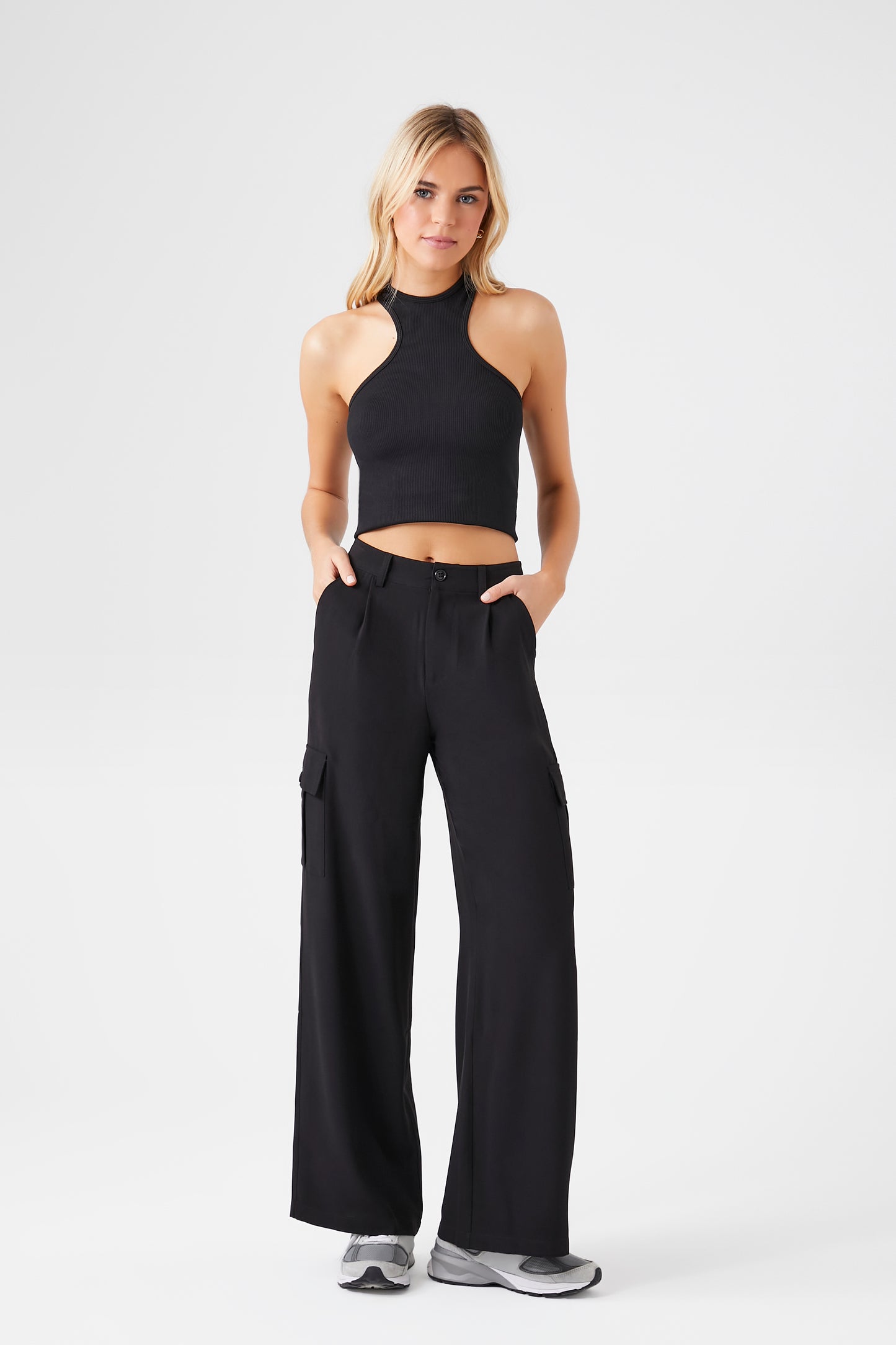 PANTALON CARGO WIDE-LEG