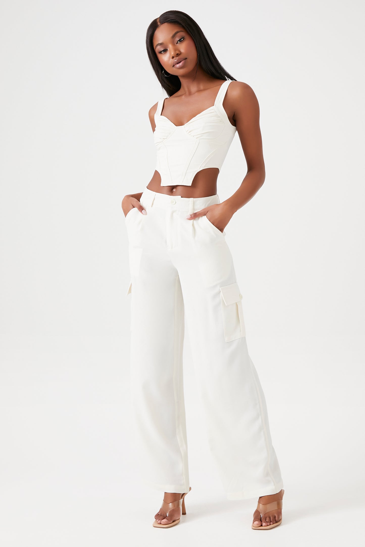 PANTALON CARGO WIDE-LEG