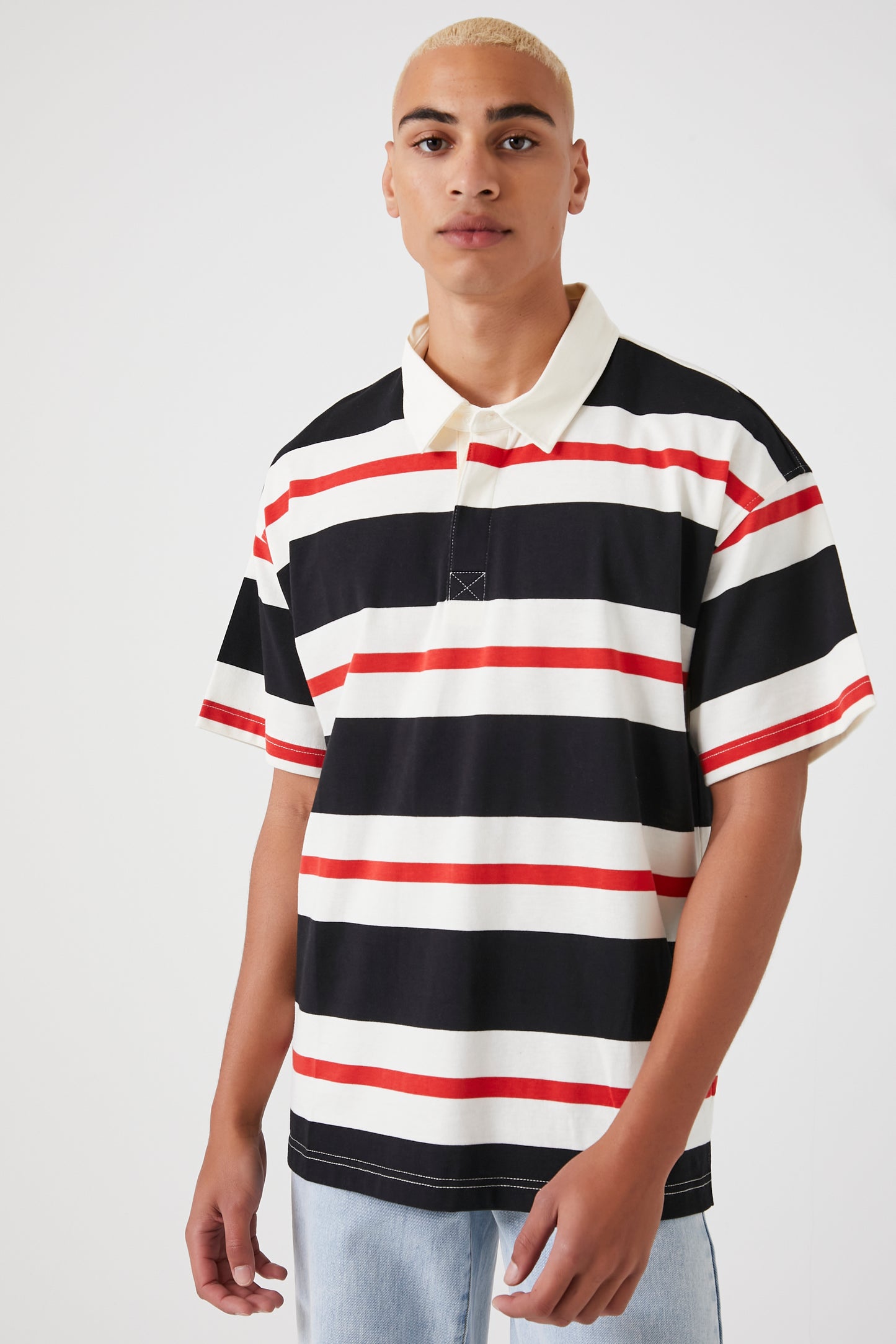 POLERA POLO CON FRANJAS
