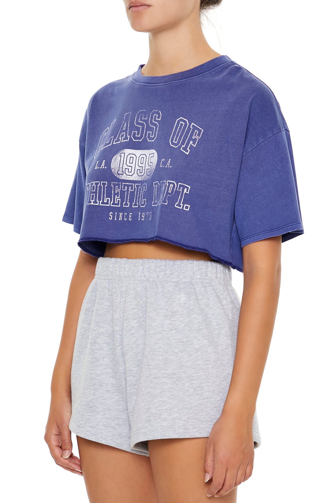 POLERA CROPPED OVERSIZED LOGO "CLASS OFF 1995"