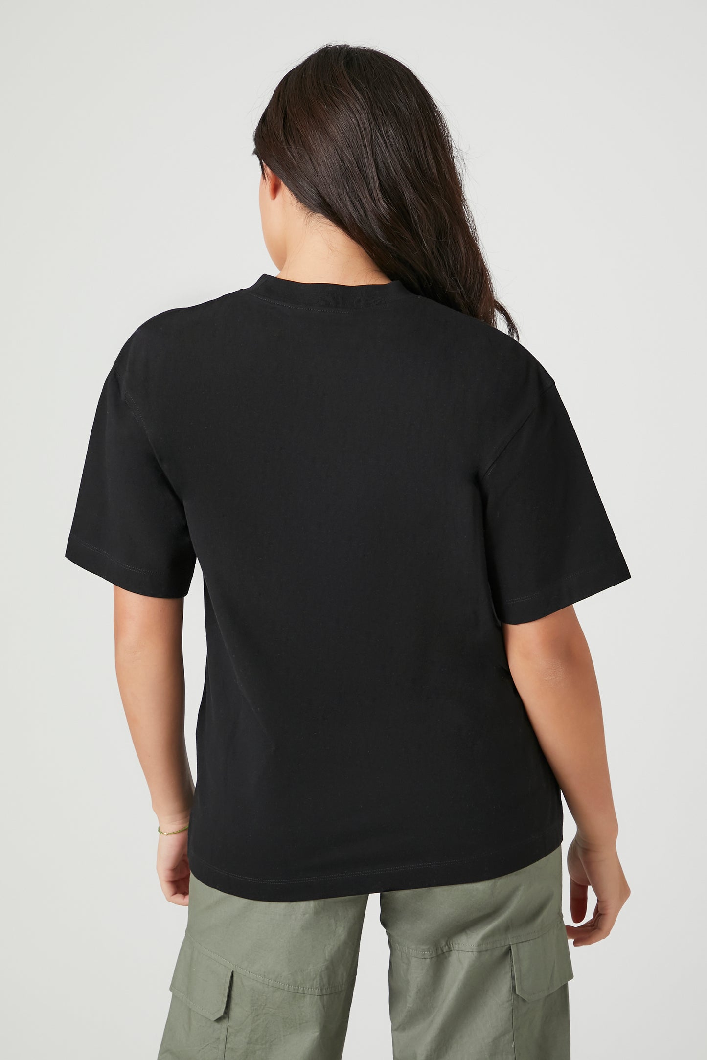 POLERA CUELLO REDONDO DE ALGODÓN OVERSIZED
