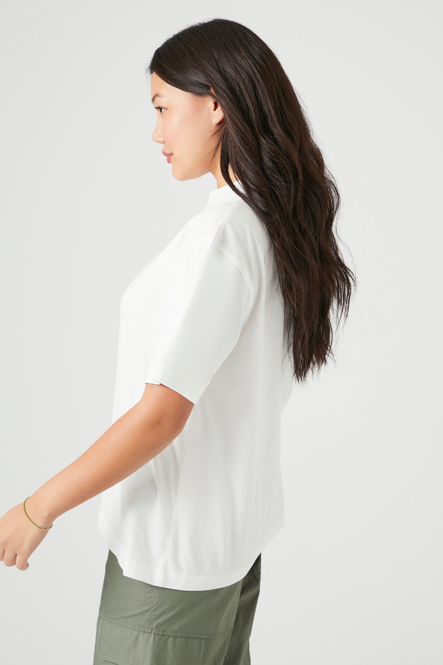 POLERA CUELLO REDONDO DE ALGODÓN OVERSIZED