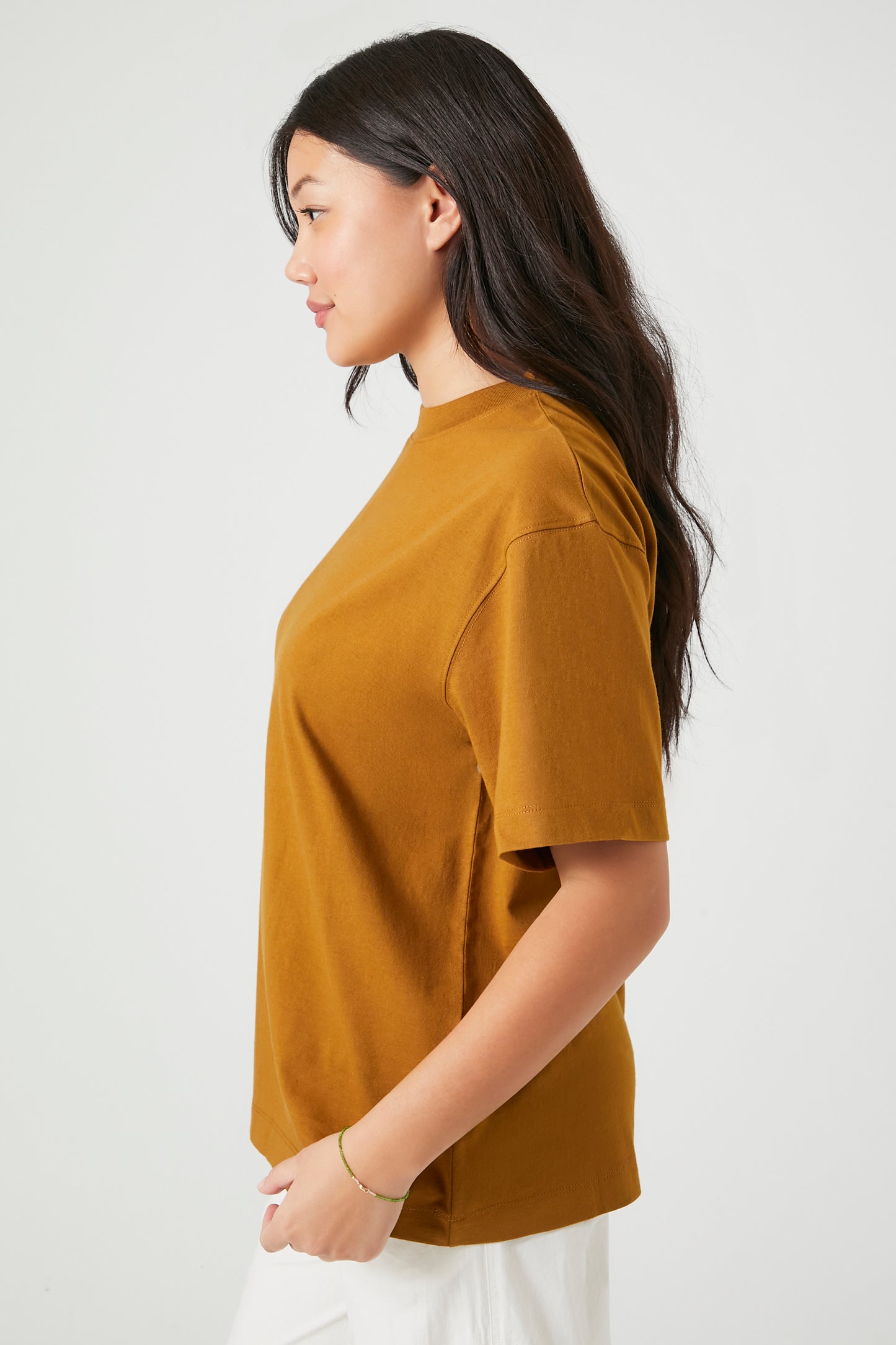POLERA CUELLO REDONDO DE ALGODÓN OVERSIZED