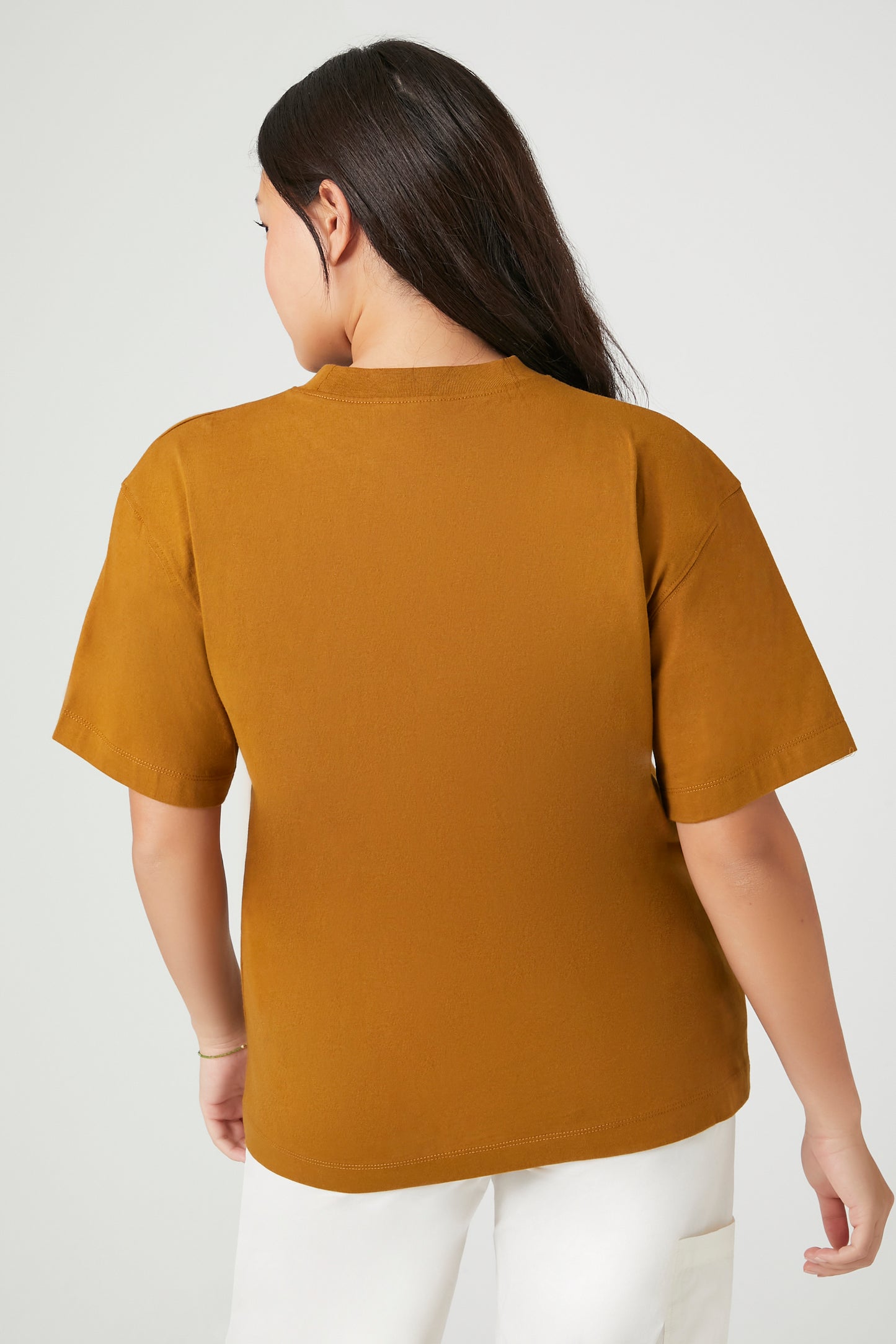 POLERA CUELLO REDONDO DE ALGODÓN OVERSIZED