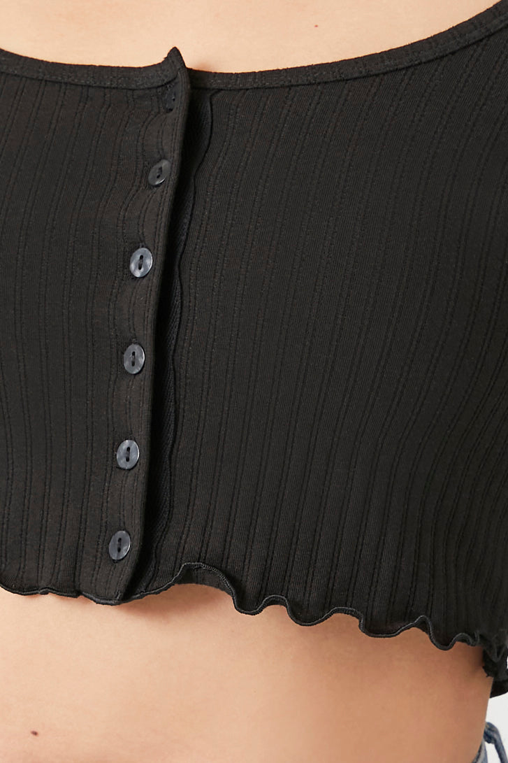 CROP TOP OFF-SHOULDER CON DETALLES DE ONDULADO EN LA CINTURA