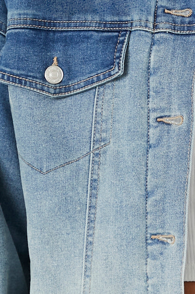 CHAQUETA DENIM CON FRISA INTERNA