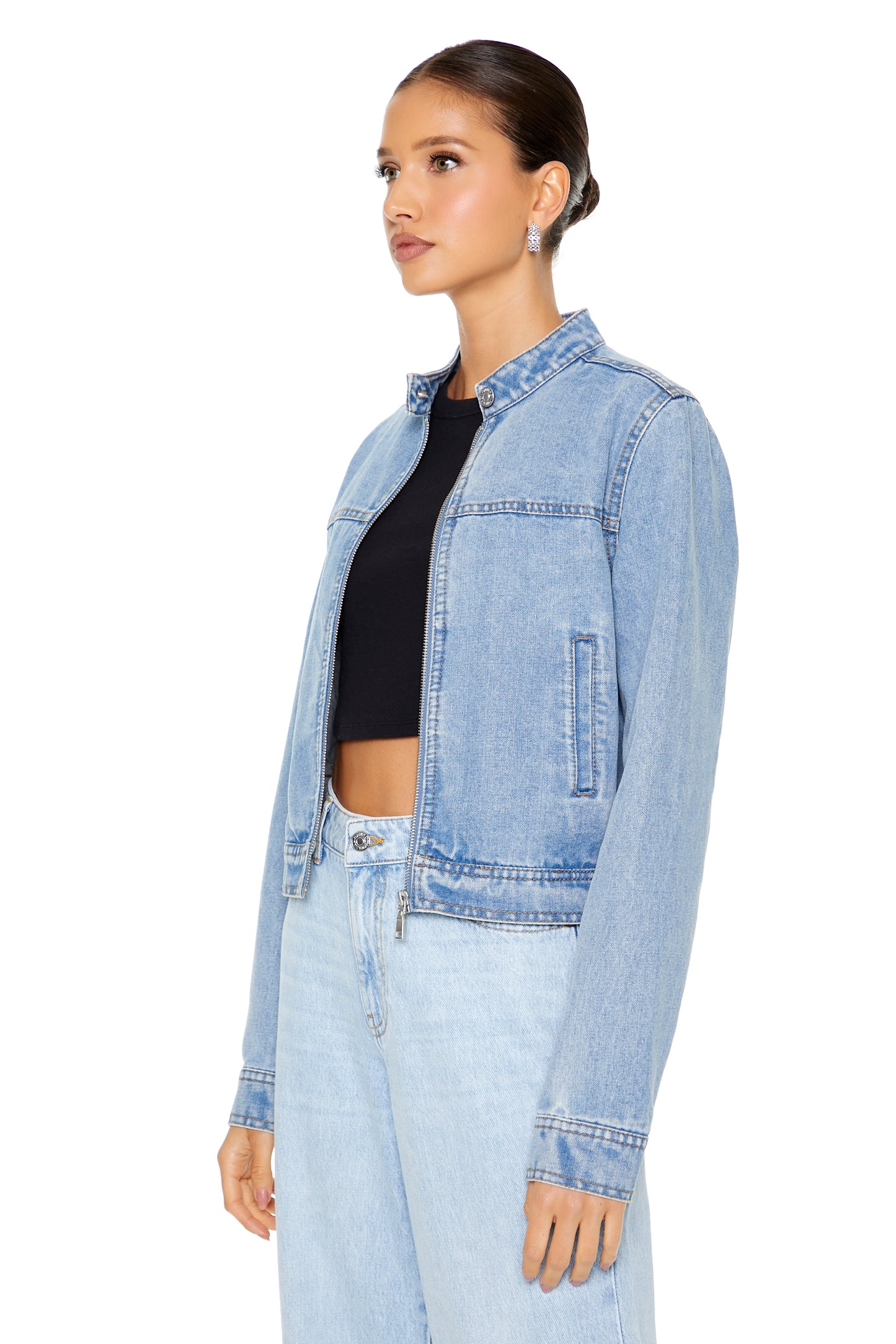 CHAQUETA BIKER DENIM