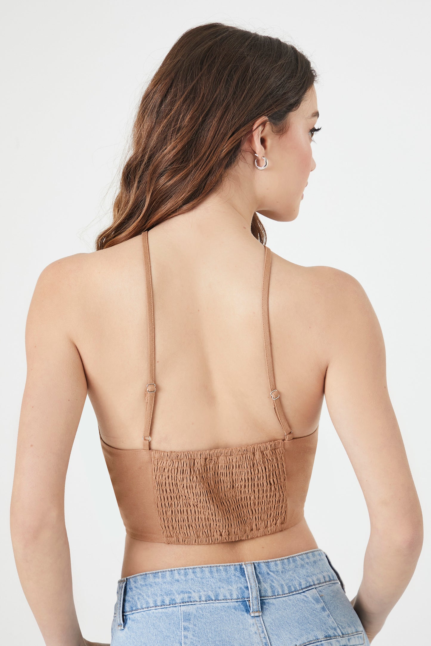 CROP TOP ESCOTE HALTER
