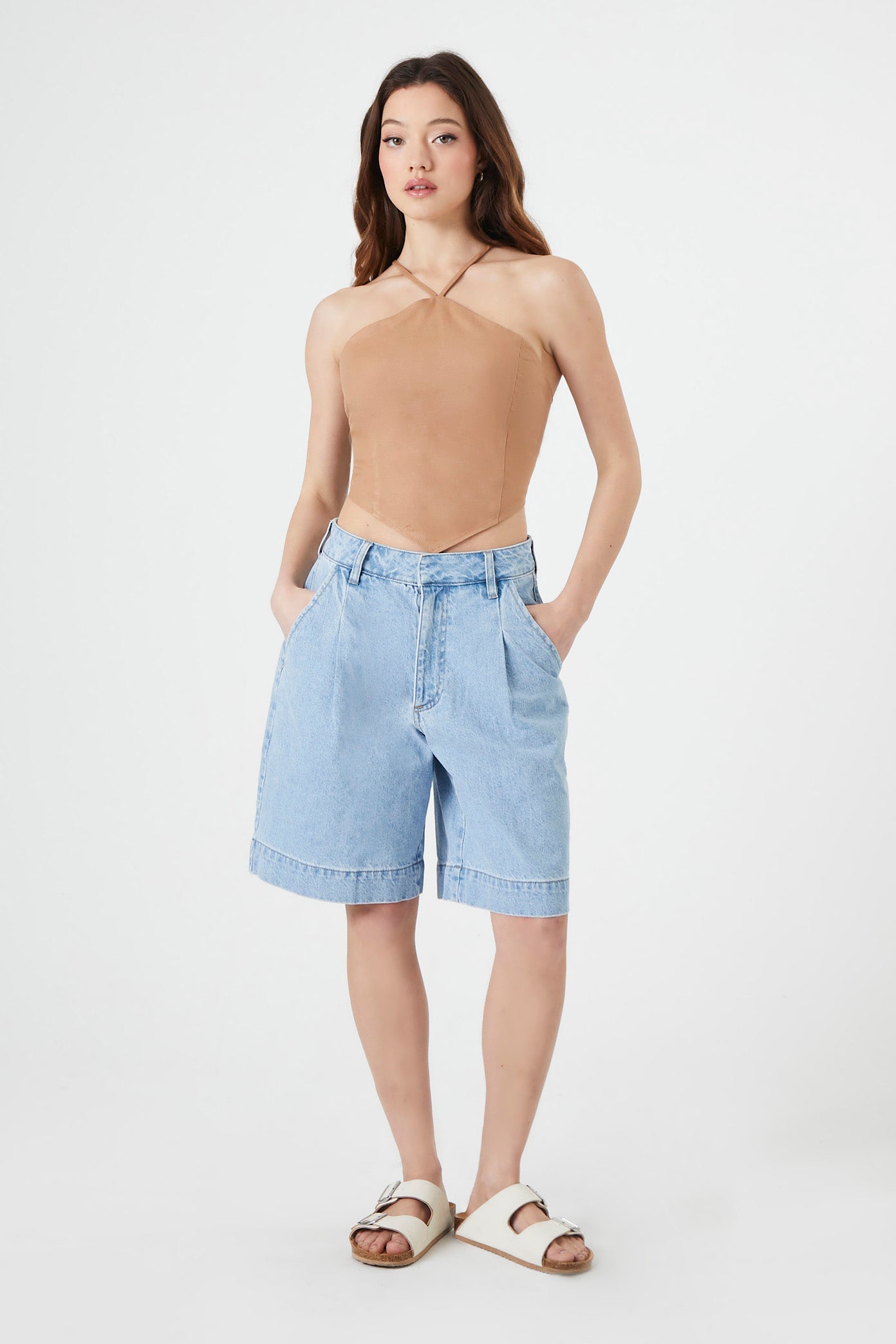 CROP TOP ESCOTE HALTER