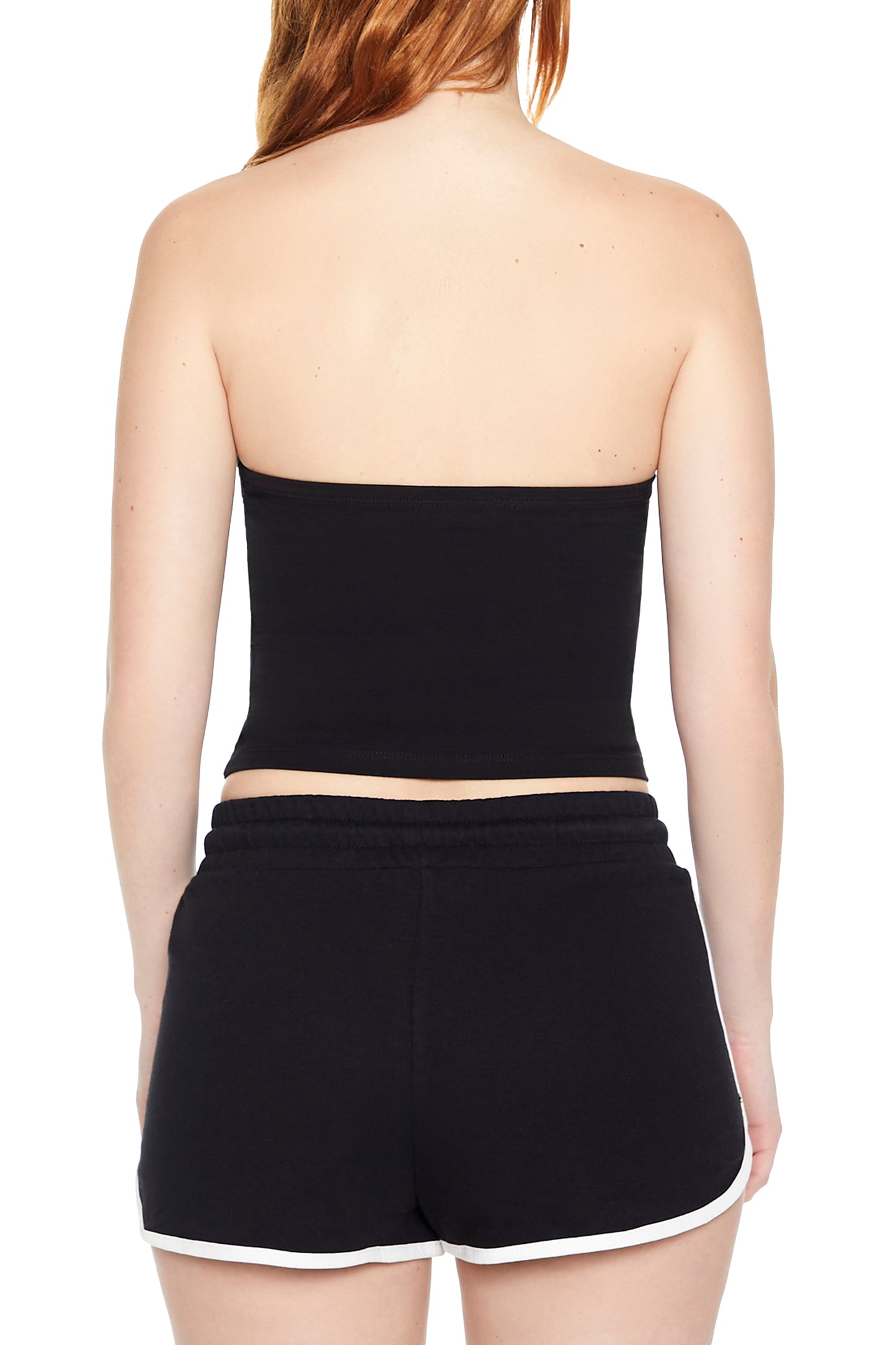 CROP TOP STRAPLESS DE ALGODÓN LICRADO