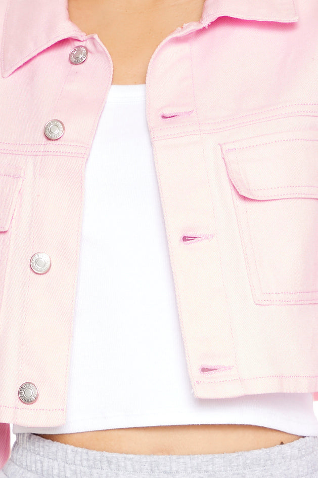 CHAQUETA CROPPED DENIM