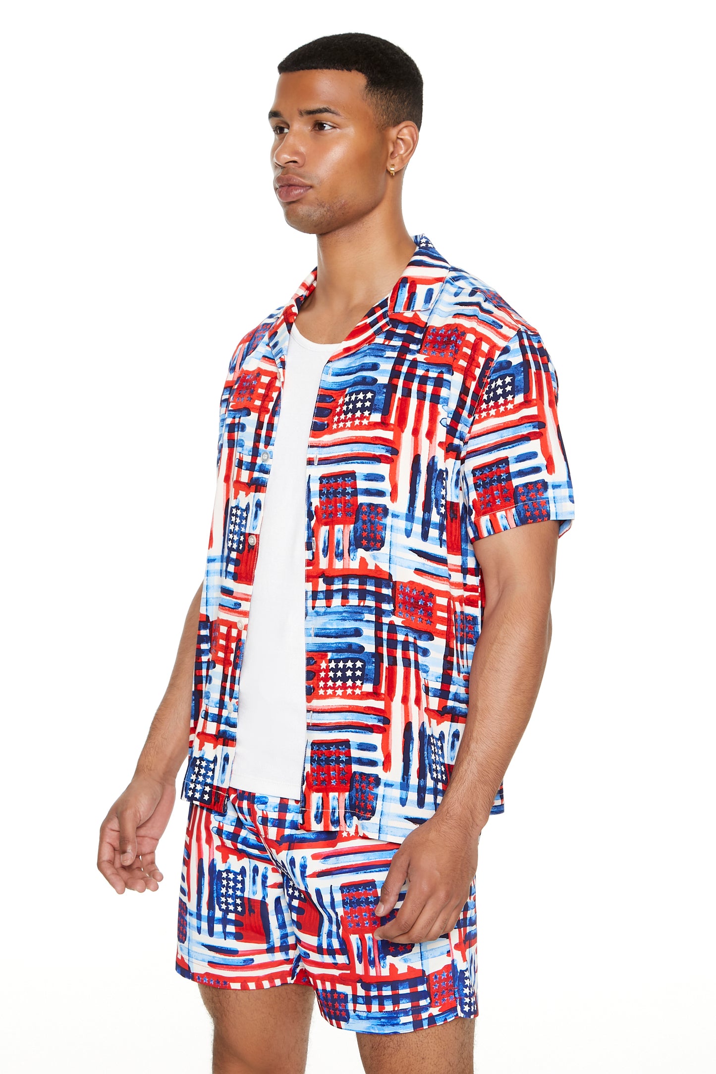 CAMISA ESTAMPADA "AMERICAN FLAG"