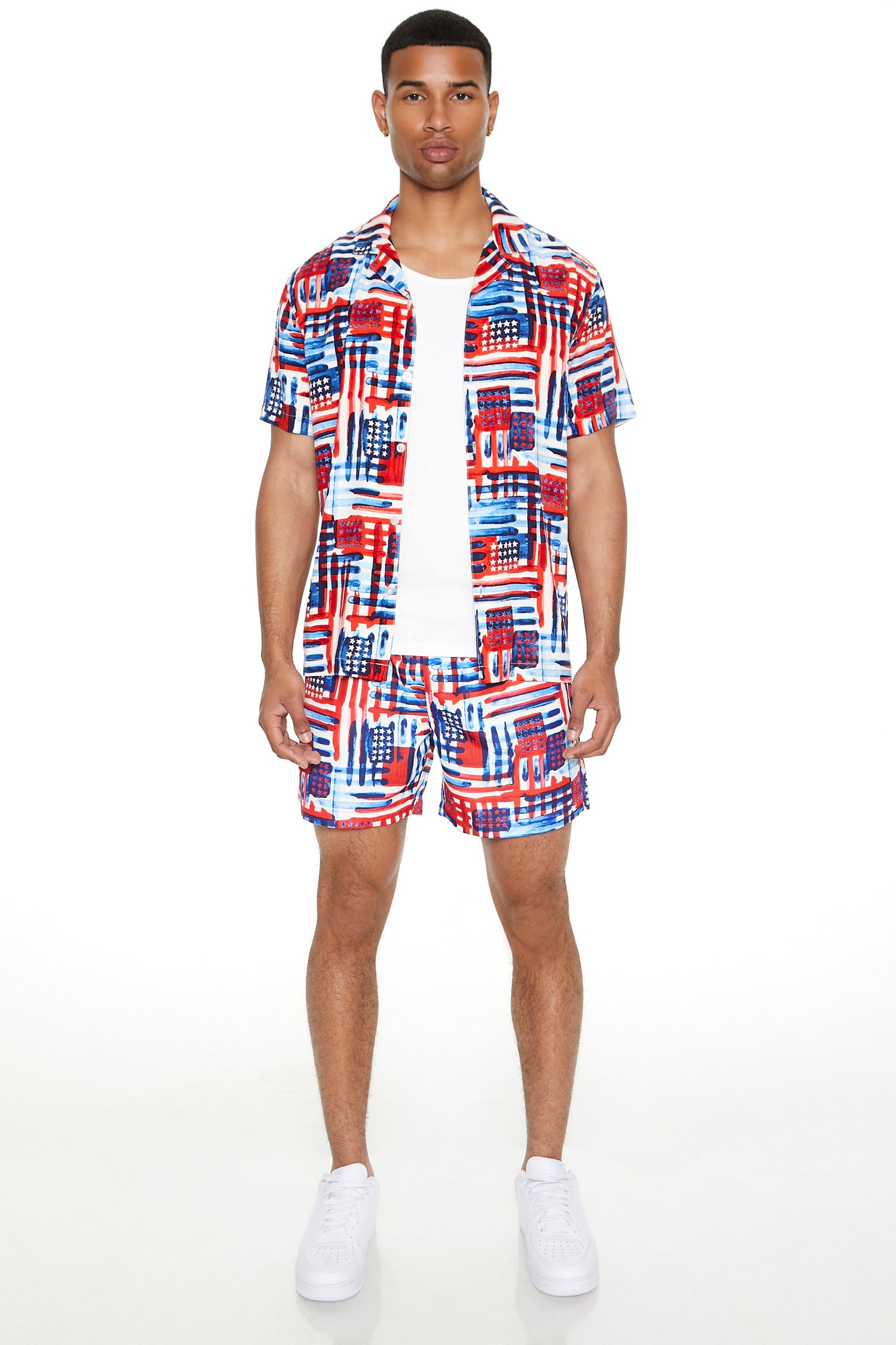CAMISA ESTAMPADA "AMERICAN FLAG"