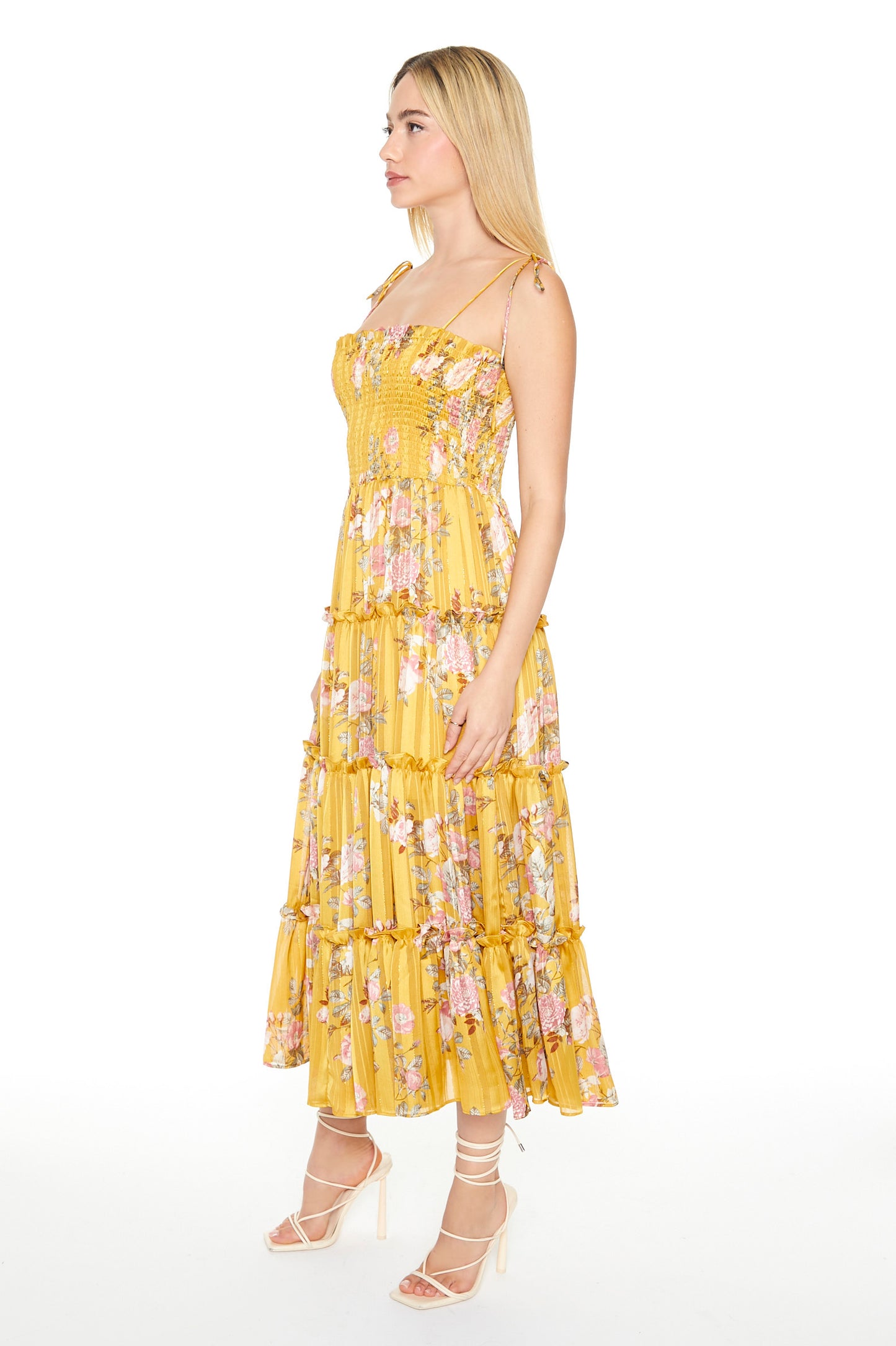 VESTIDO MIDI CON ESTAMPADO FLORAL2