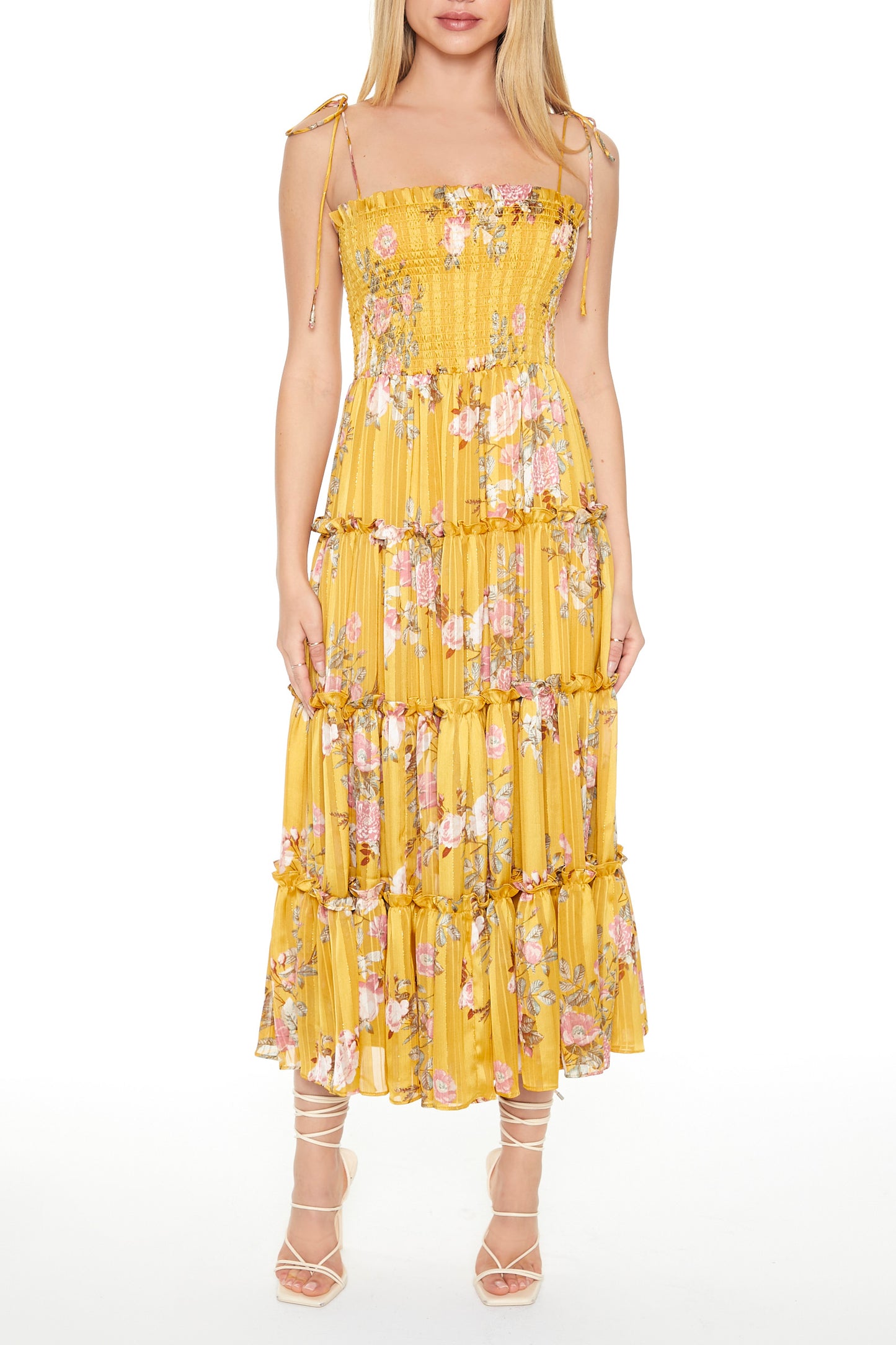 VESTIDO MIDI CON ESTAMPADO FLORAL2