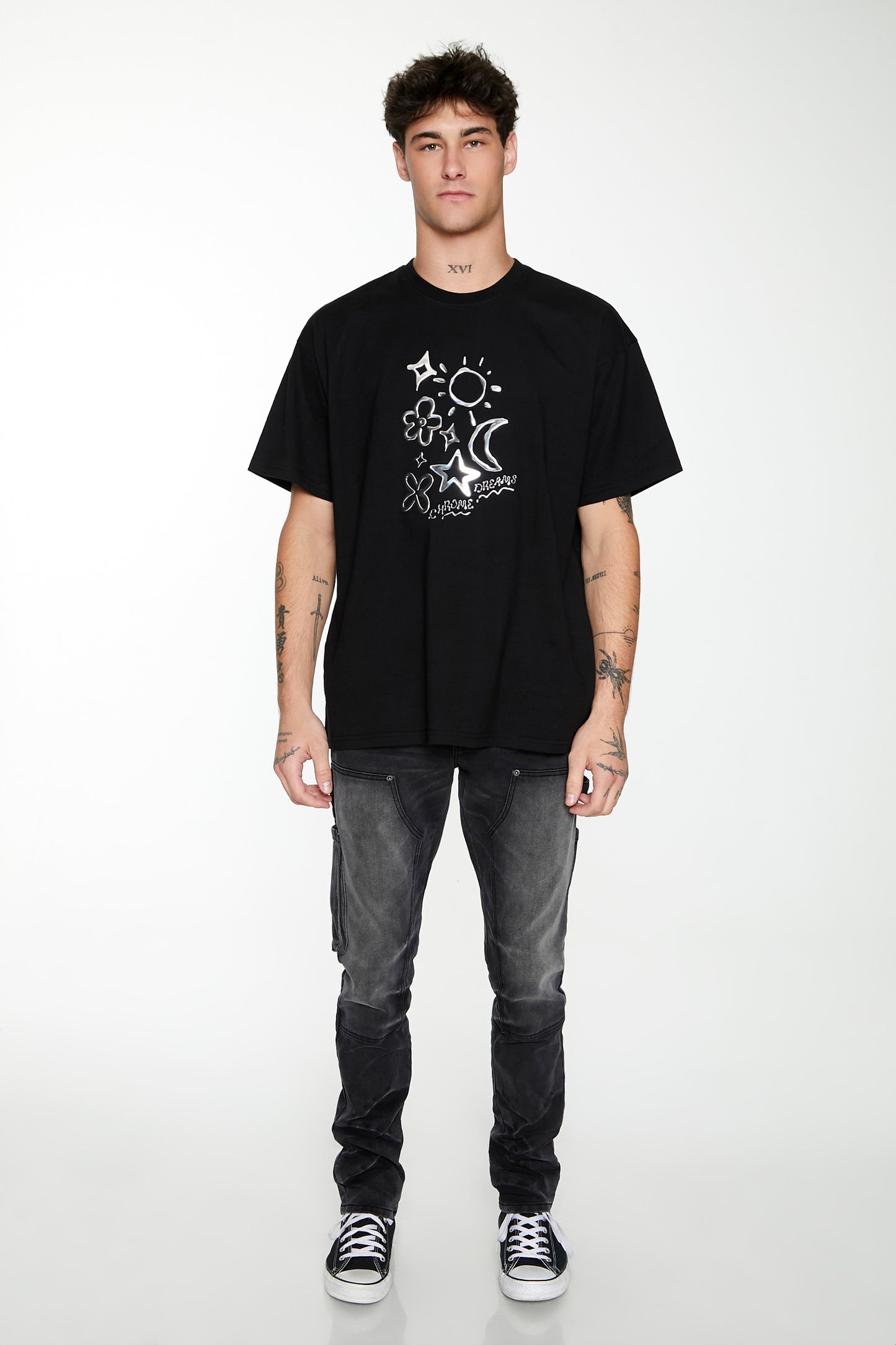 POLERA LOGO "CHROME DREAMS METALLIC"