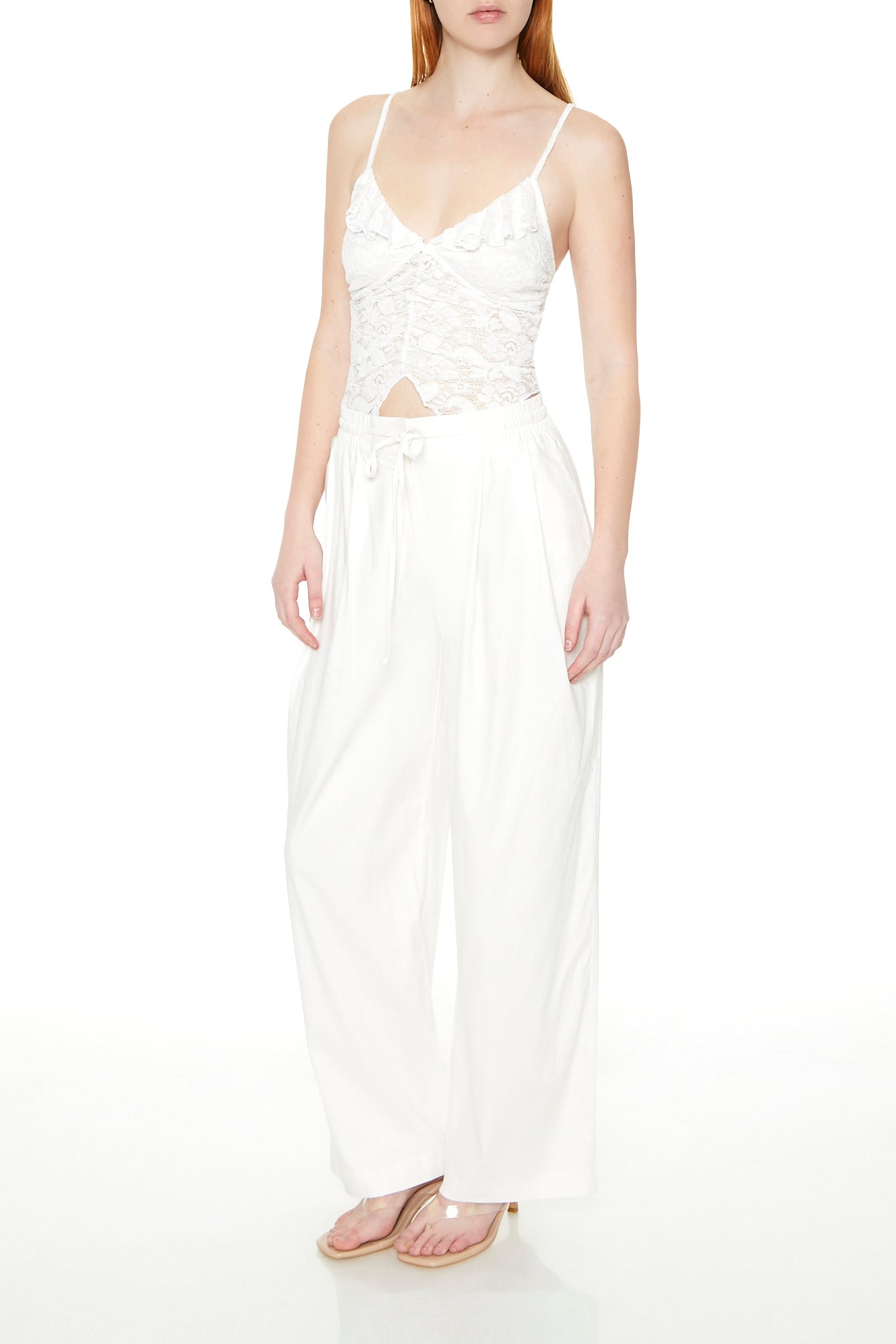 PANTALON DE LINO CON PINZAS