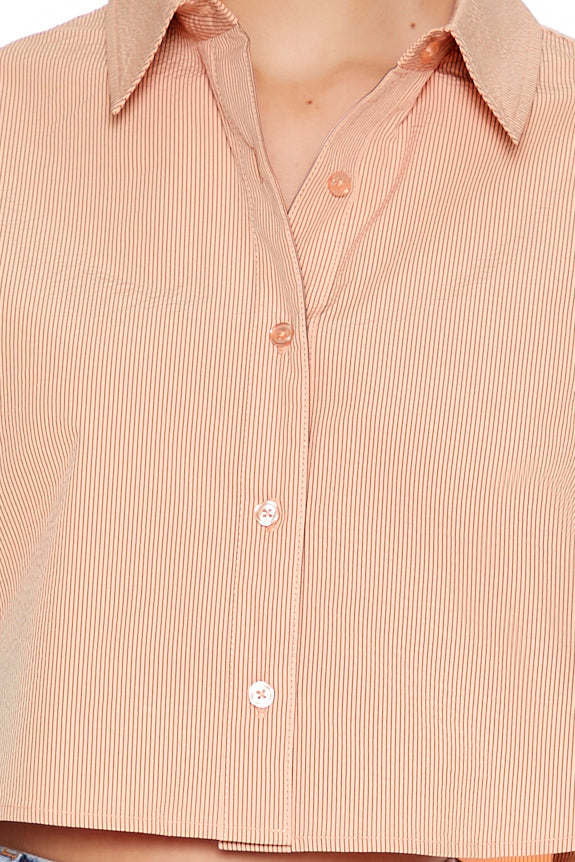 CAMISA CROPPED MANGA LARGA