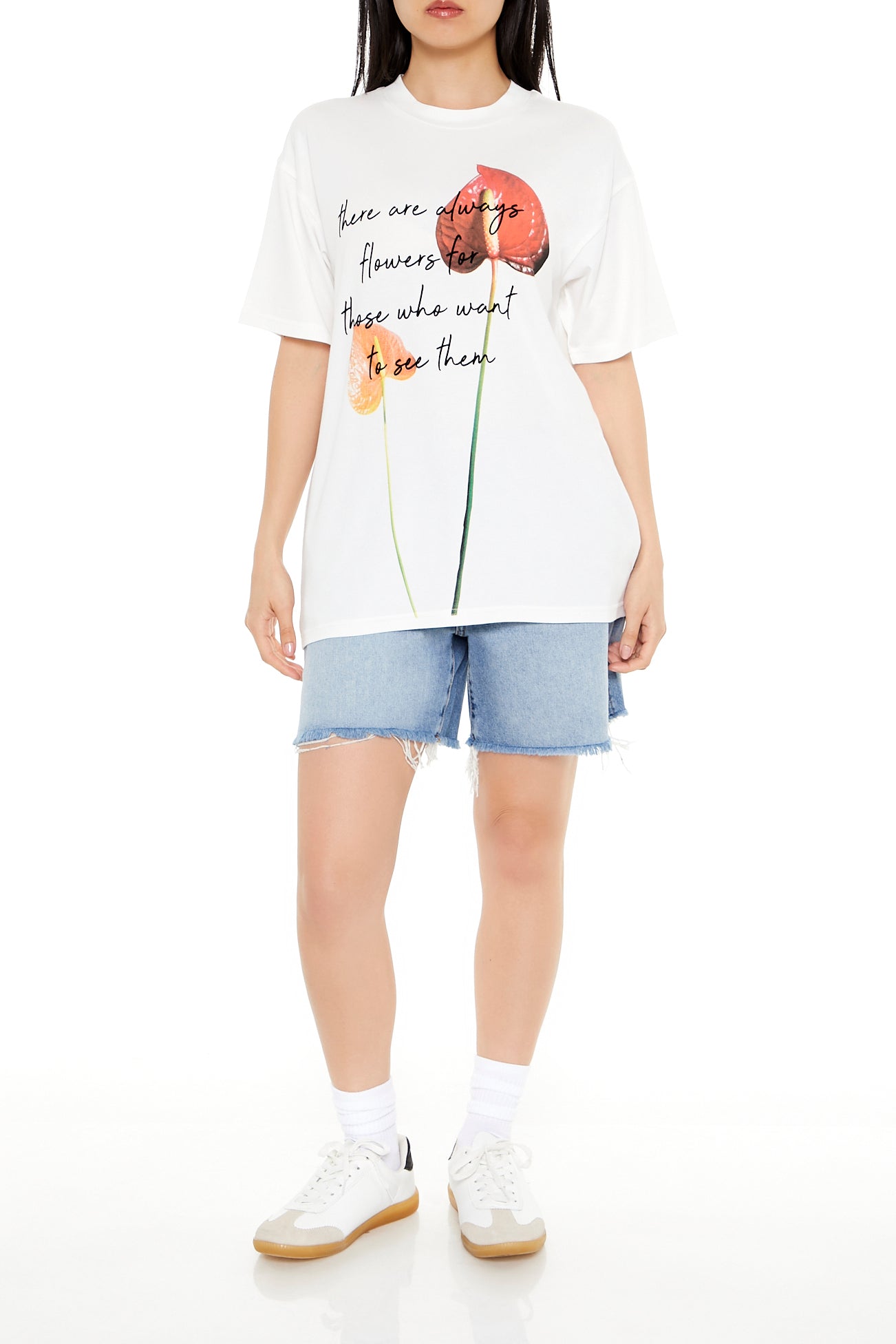 POLERA OVERSIZED LOGO "FLORES"