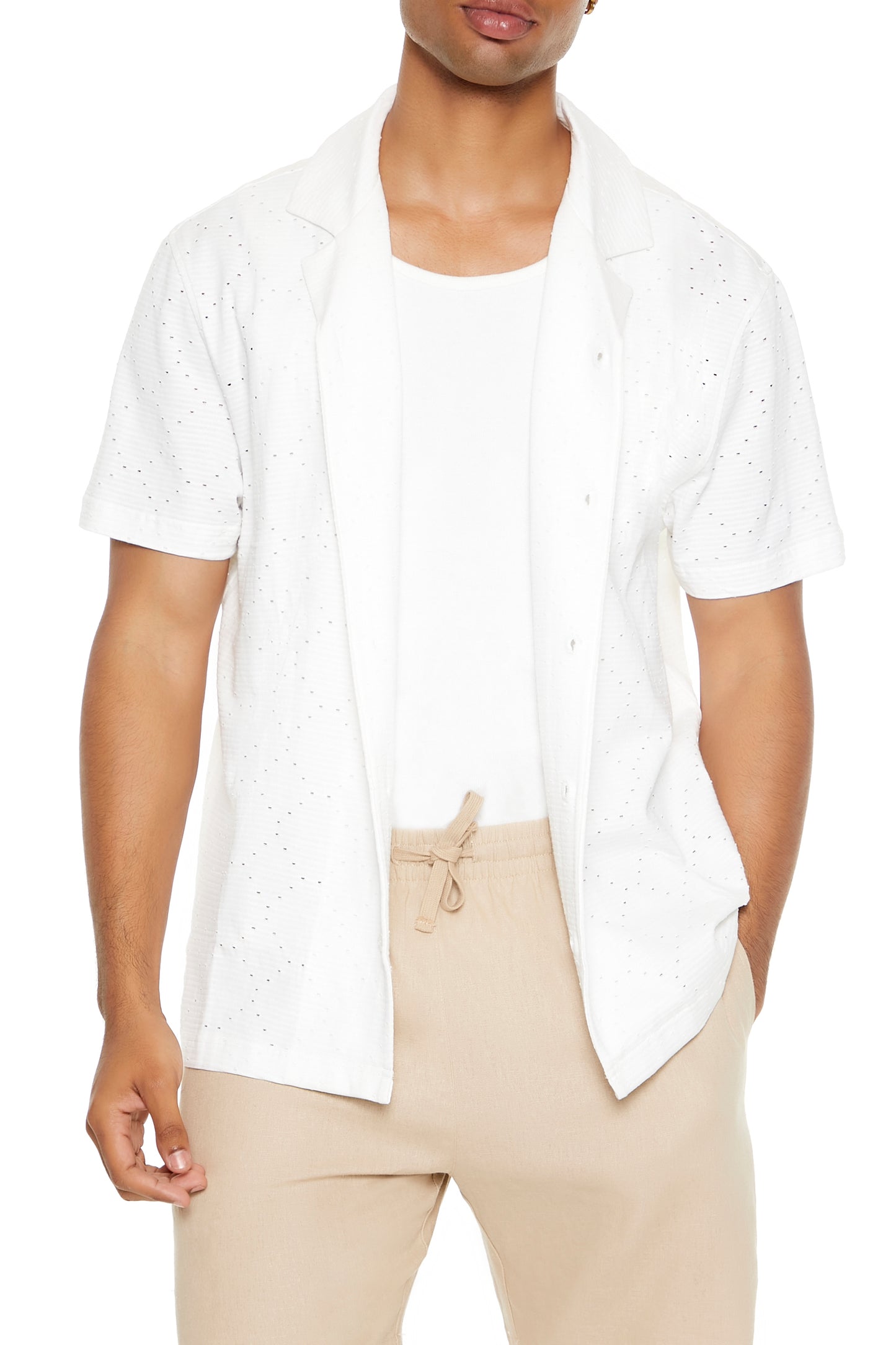 CAMISA MANGA CORTA TEXTURIZADA