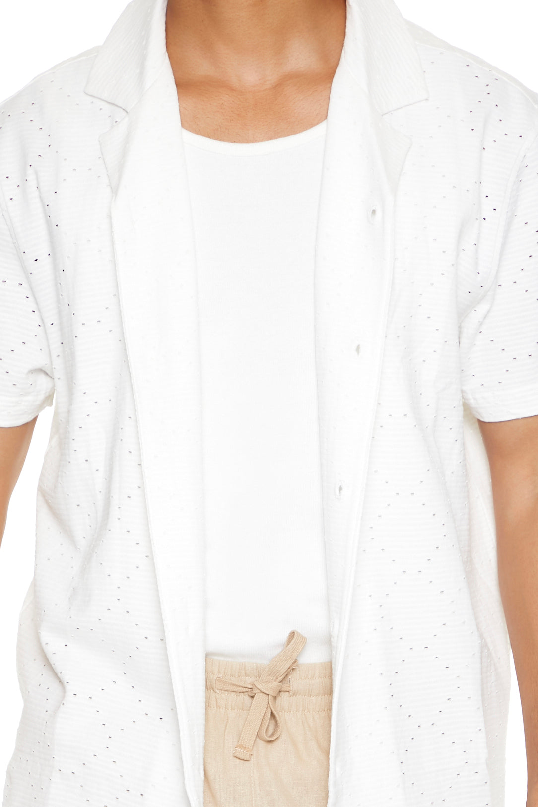 CAMISA MANGA CORTA TEXTURIZADA