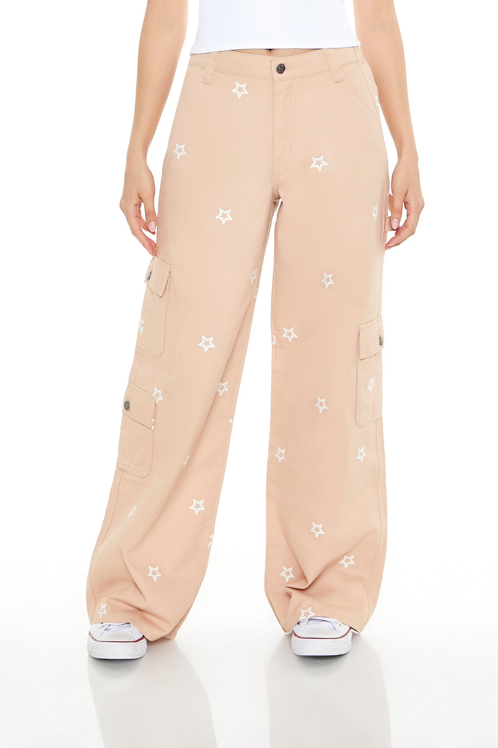 PANTALON CARGO CON PRINT DE ESTRELLAS