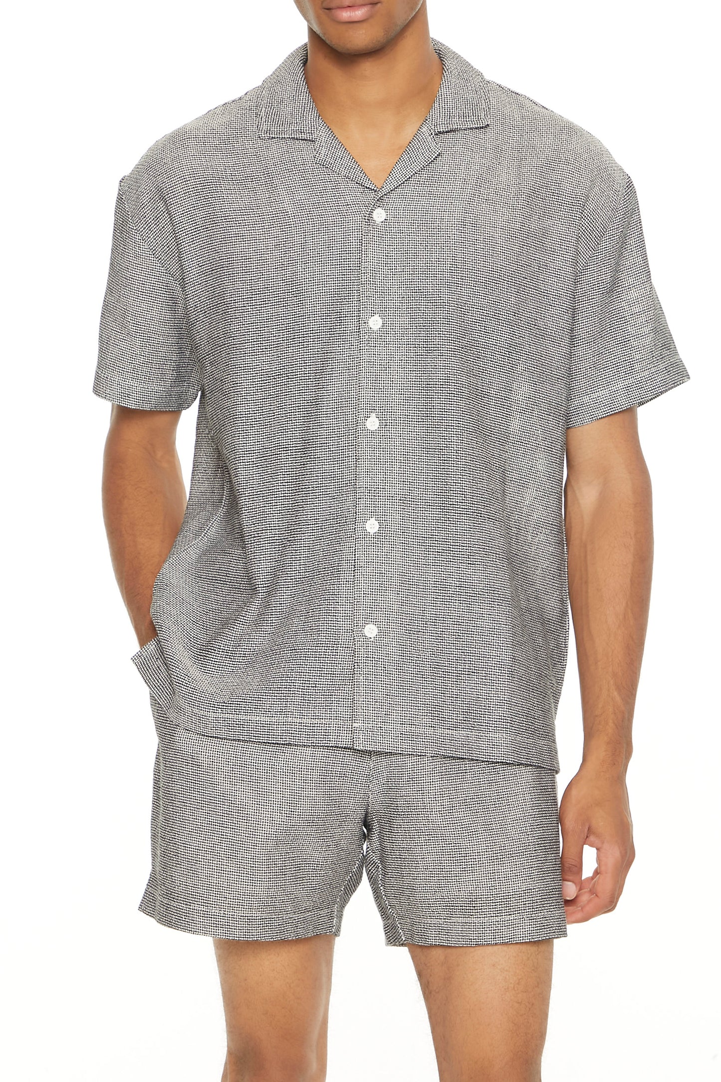 CAMISA MANGA CORTA TEXTURIZADA