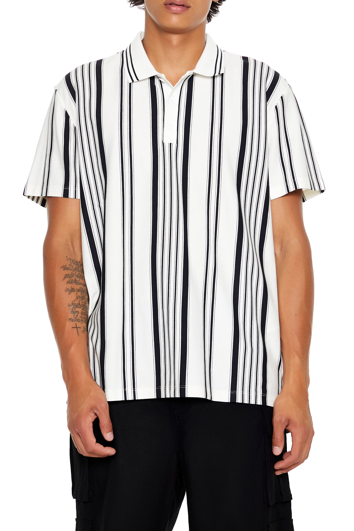 POLERA POLO MANGA CORTA A RAYAS