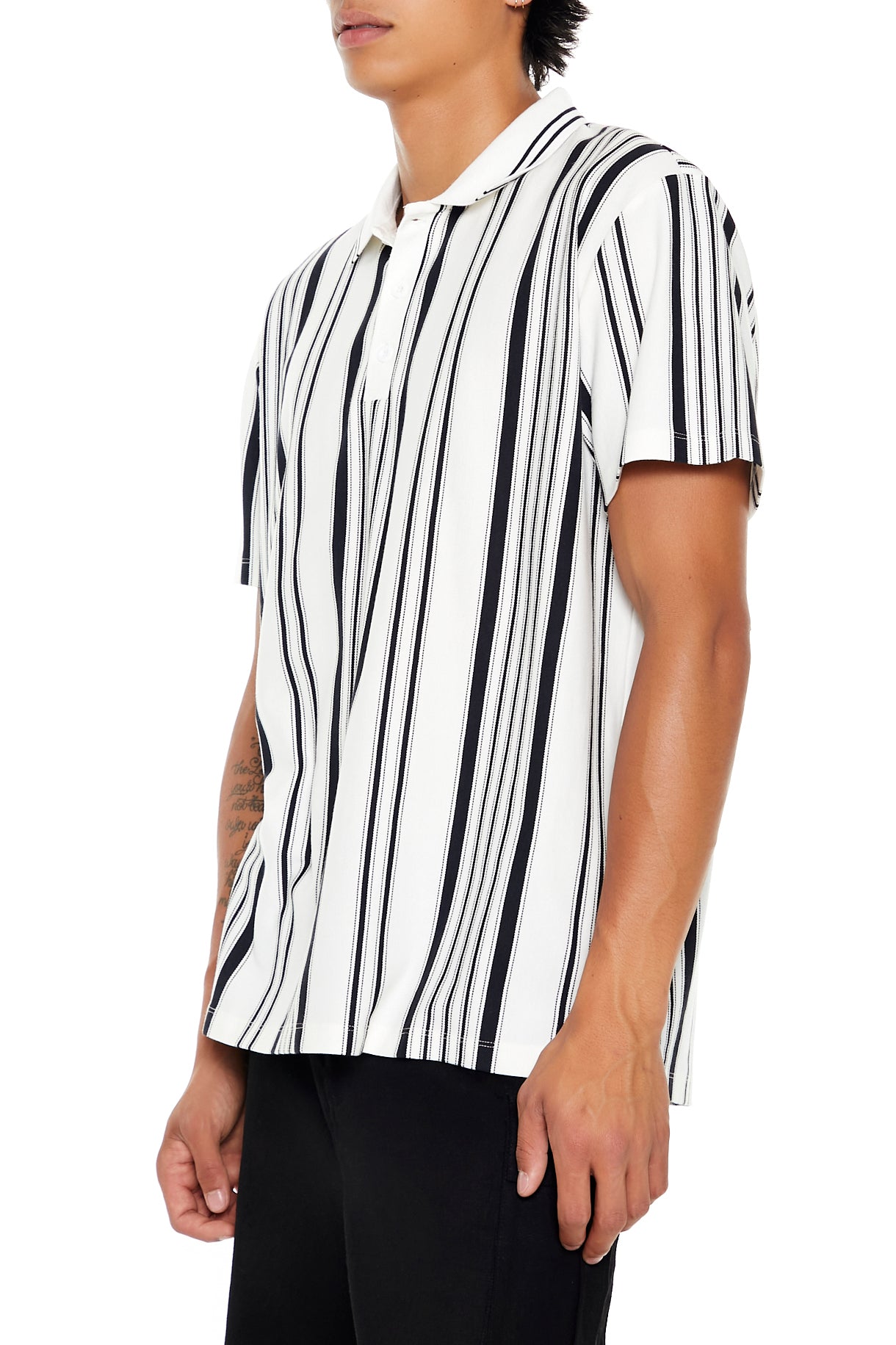 POLERA POLO MANGA CORTA A RAYAS