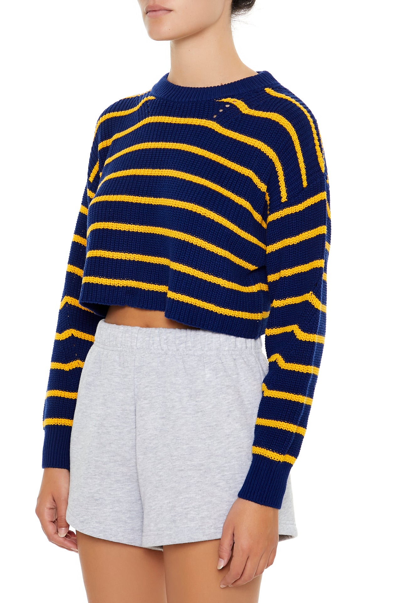 SWEATER CROPPED CON FRANJAS