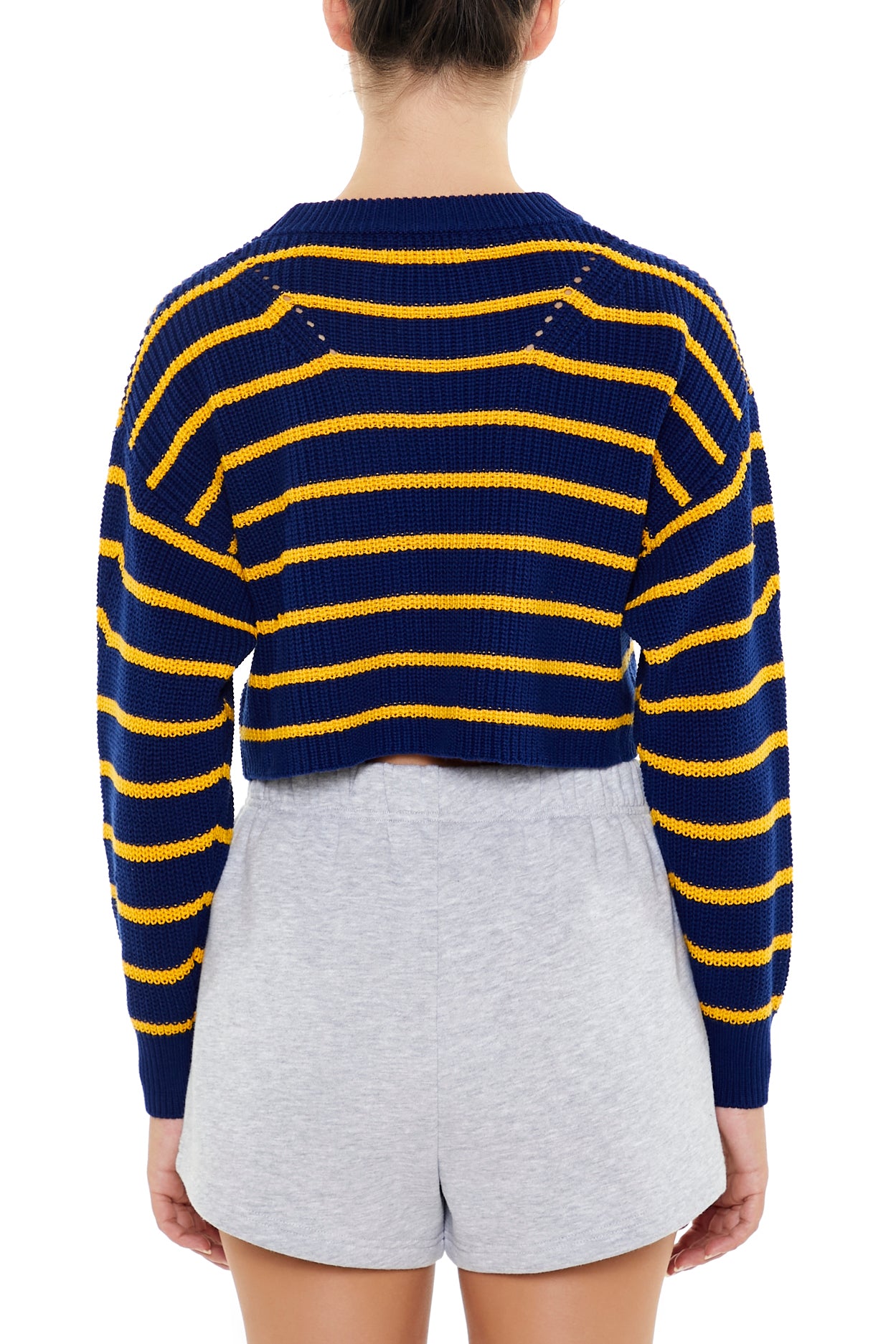 SWEATER CROPPED CON FRANJAS