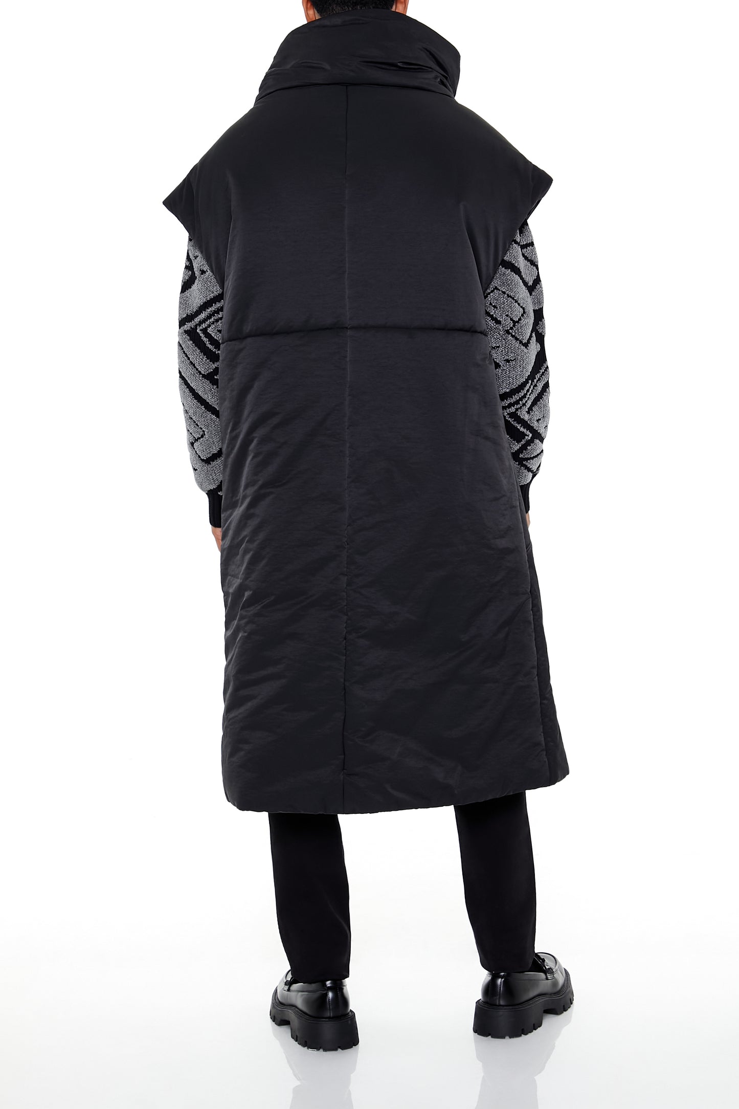 CHALECO PUFFER LARGO/CRUZADO