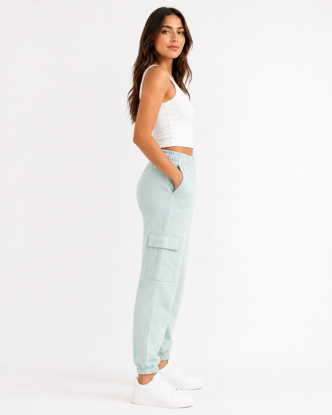 PANTALON BUZO JOGGER CON FRISA