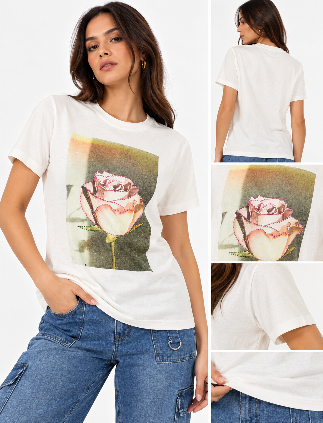 POLERA LOGO "ROSA"