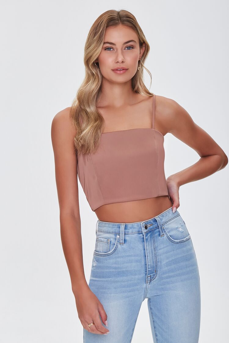 CROP TOP DE SATIN