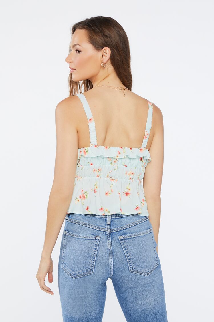 TOP DE TIROS CON ESTAMPADO FLORAL