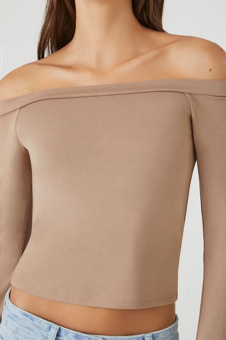 CROP TOP OFF SHOULDER