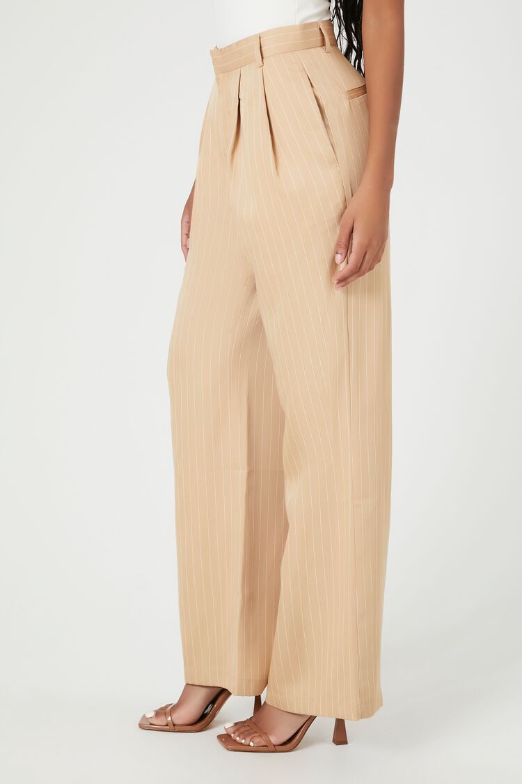 PANTALON WIDE-LEG DE VESTIR CON LINEAS