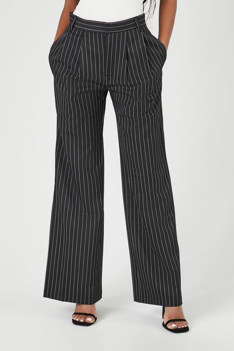 PANTALON WIDE-LEG DE VESTIR CON LINEAS