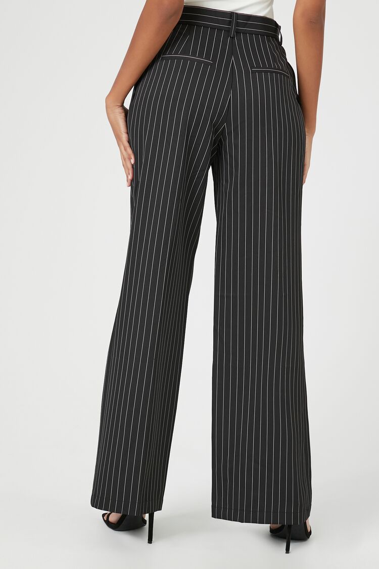 PANTALON WIDE-LEG DE VESTIR CON LINEAS