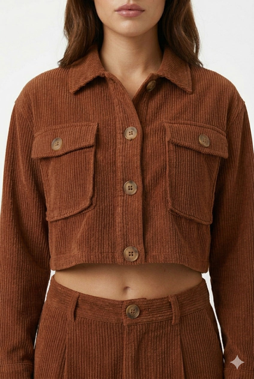 CHAQUETA CROPPED DE CORDEROI