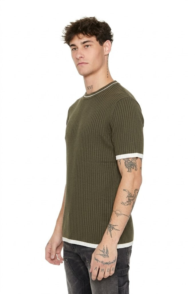 POLERA ESPANDEX CON TEXTURA ACANALADA